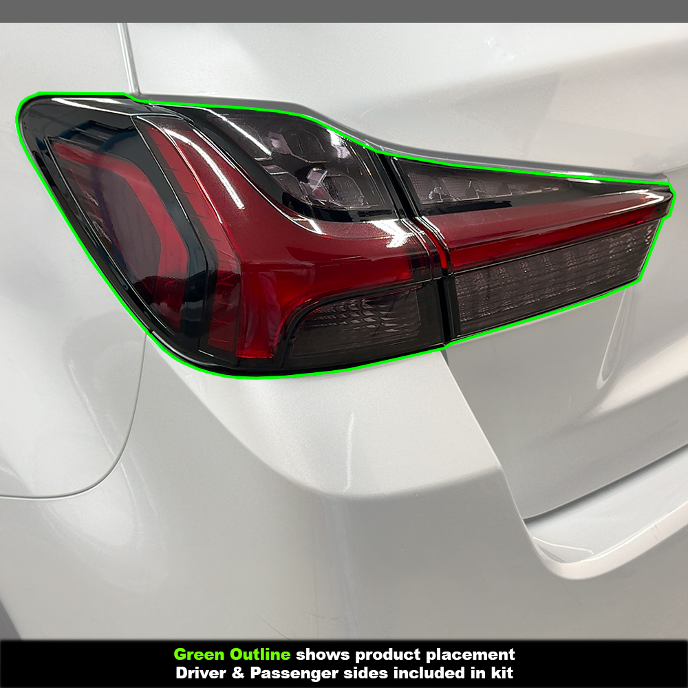 Crux Moto Full Tail Light Tint Vinyl Overlay – Light Smoke 50% | Precision Fit for Mitsubishi Outlander Sport 2020 + - Image 4