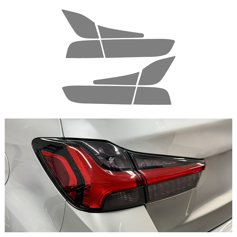 Crux Moto Rear Tail Light Tint Vinyl Overlay – Light Smoke 50% | Precision Fit for Mitsubishi Outlander Sport 2020 + - Image 6