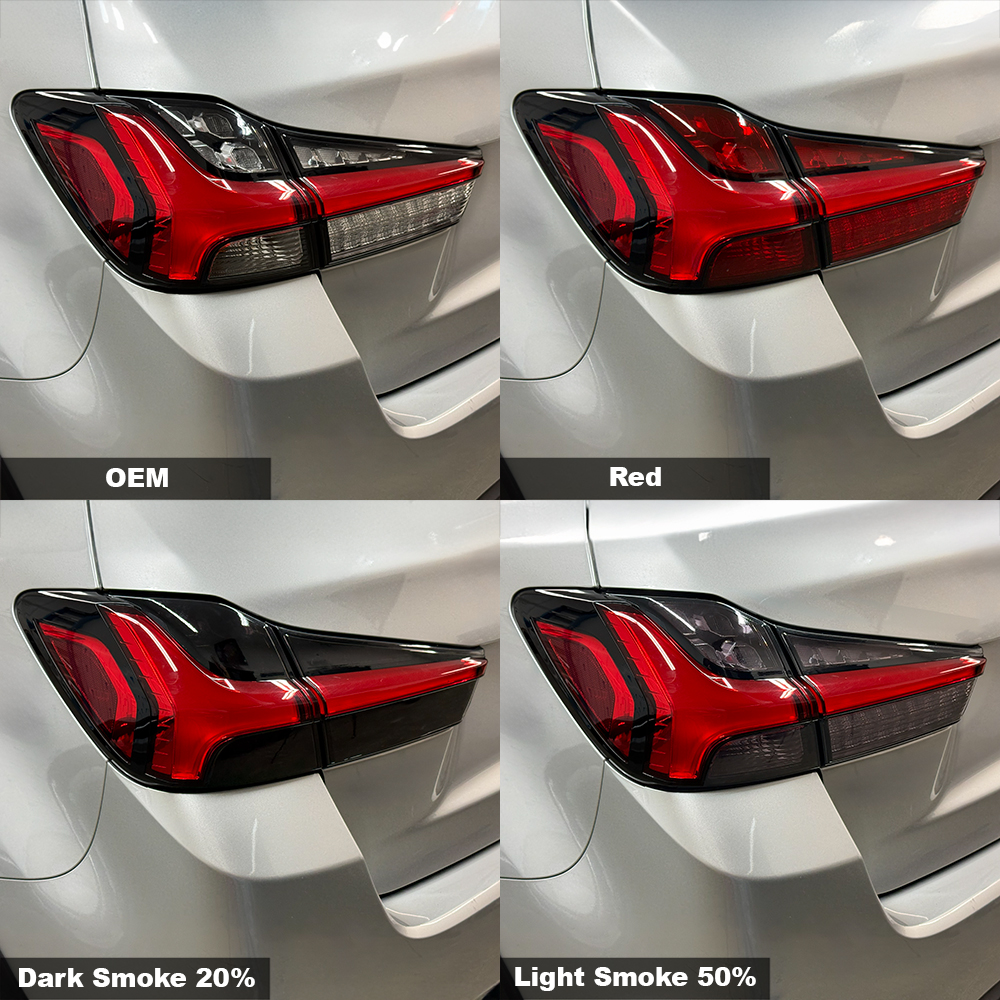 Crux Moto Rear Tail Light Tint Vinyl Overlay – Dark Smoke 20% | Precision Fit for Mitsubishi Outlander Sport 2020 + - Image 5