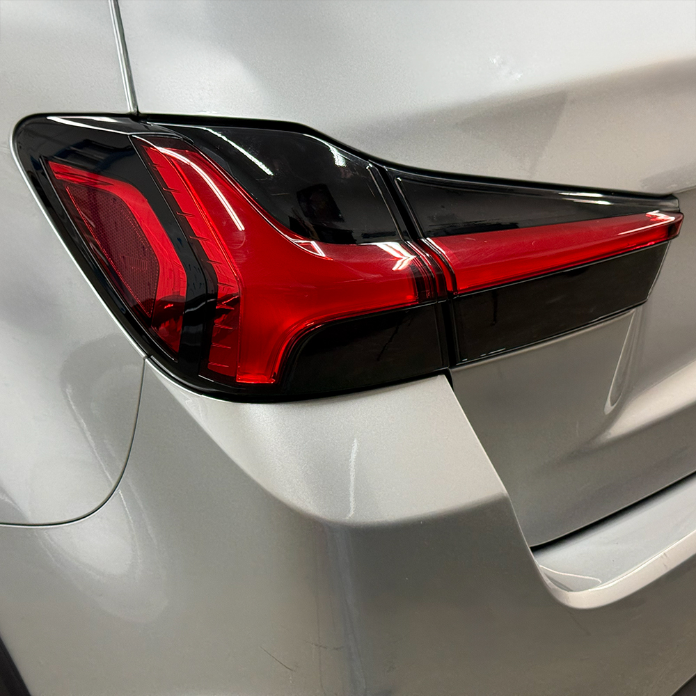 Crux Moto Rear Tail Light Tint Vinyl Overlay – Dark Smoke 20% | Precision Fit for Mitsubishi Outlander Sport 2020 + - Image 3