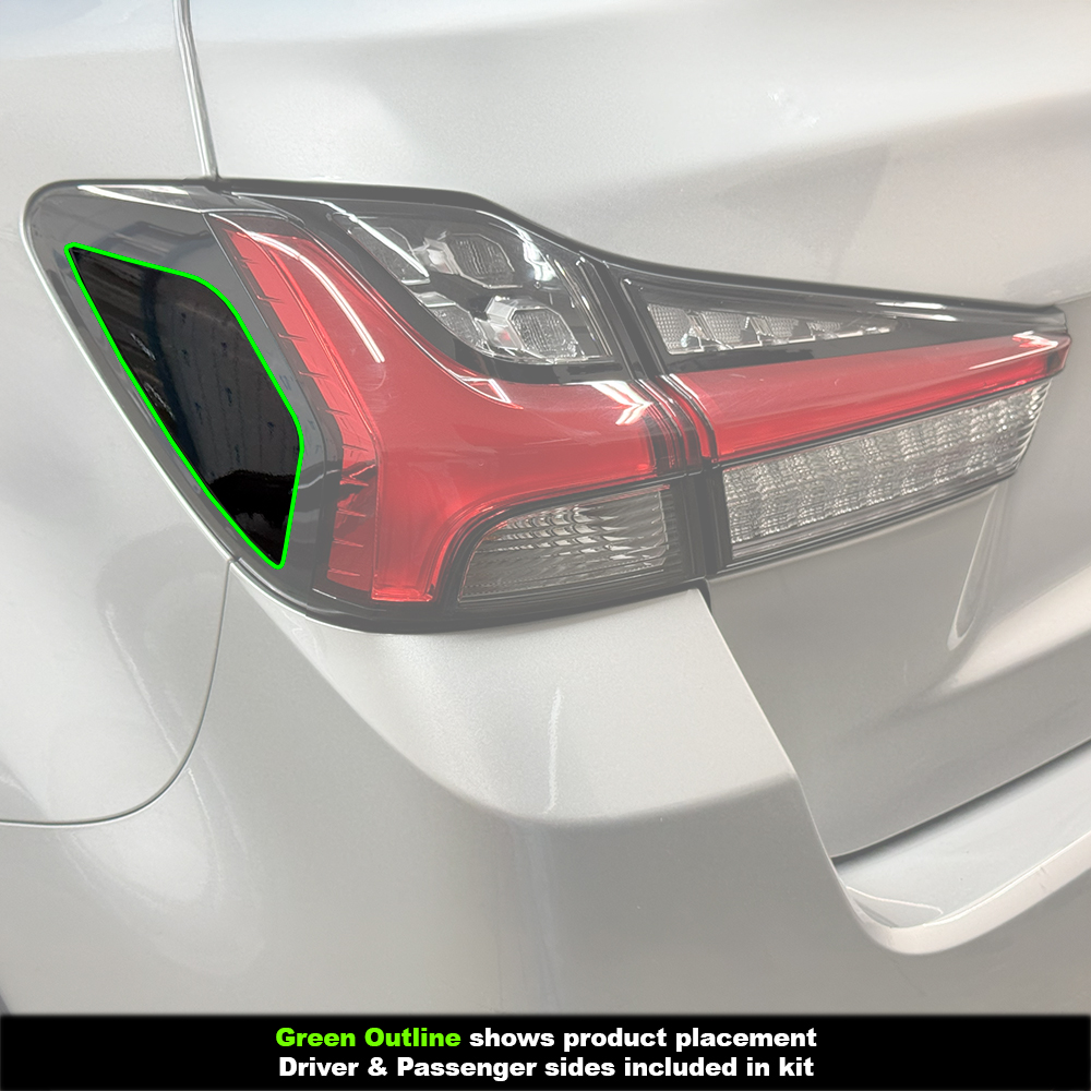 Crux Moto Tail Light Side Tint Vinyl Overlay – Dark Smoke 20% | Precision Fit for Mitsubishi Outlander Sport 2020 + - Image 3