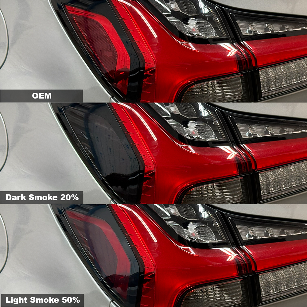 Crux Moto Tail Light Side Tint Vinyl Overlay – Light Smoke 50% | Precision Fit for Mitsubishi Outlander Sport 2020 + - Image 4