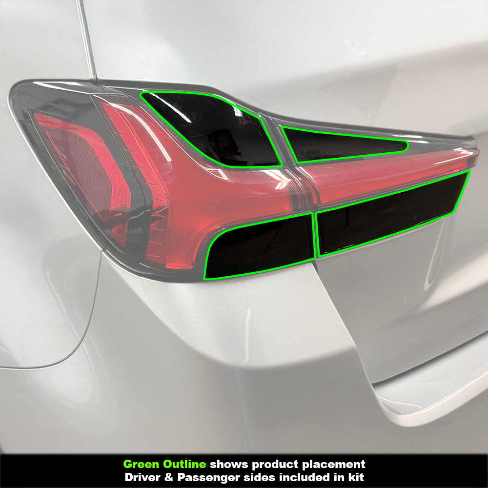 Crux Moto Rear Tail Light Tint Vinyl Overlay – Dark Smoke 20% | Precision Fit for Mitsubishi Outlander Sport 2020 + - Image 4