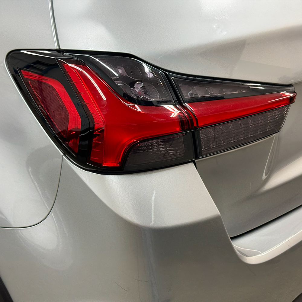 Crux Moto Rear Tail Light Tint Vinyl Overlay – Light Smoke 50% | Precision Fit for Mitsubishi Outlander Sport 2020 + - Image 3