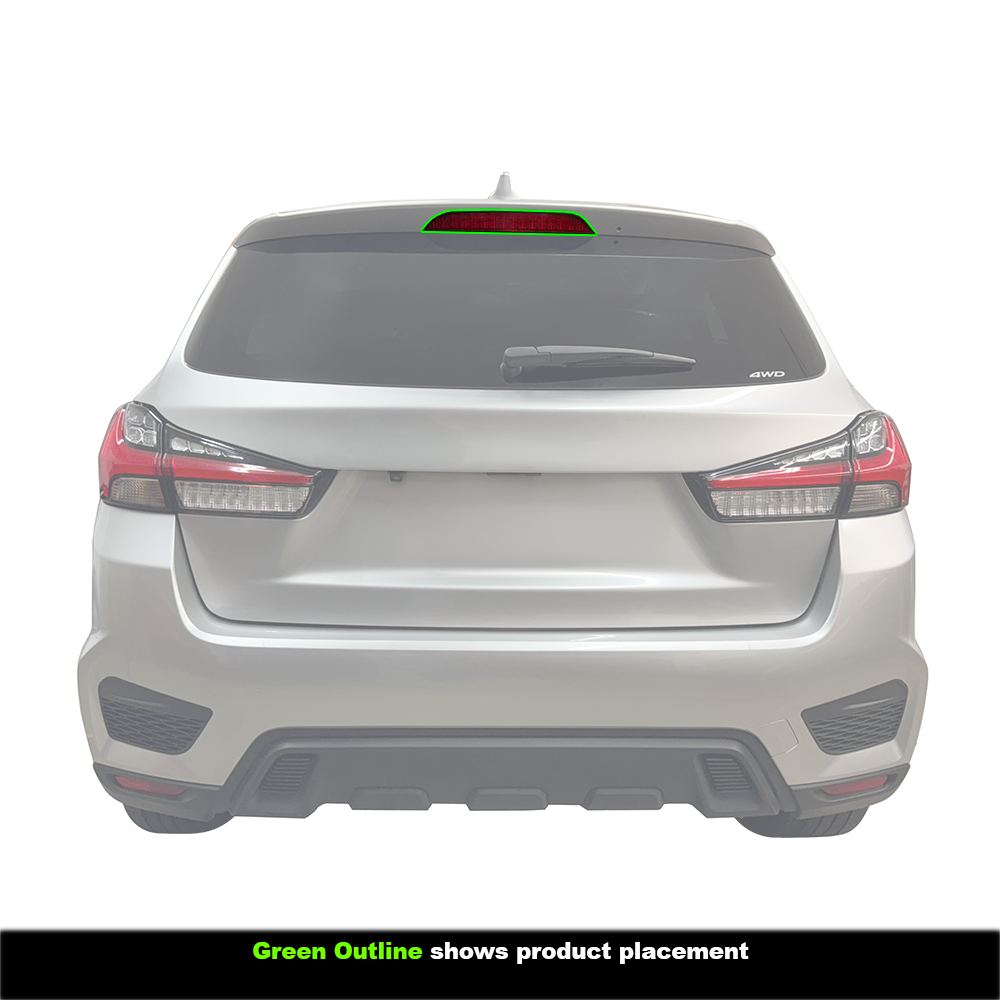 Crux Moto Third Brake Light Tint Vinyl Overlay – Red | Precision Fit for Mitsubishi Outlander Sport 2020 + - Image 3