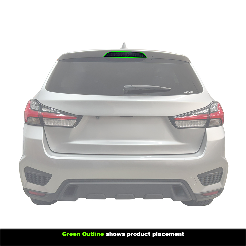 Crux Moto Third Brake Light Tint Vinyl Overlay – Light Smoke 50% | Precision Fit for Mitsubishi Outlander Sport 2020 + - Image 3