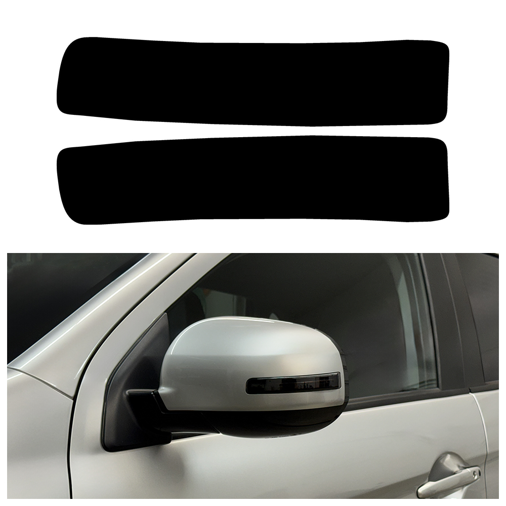Crux Moto Mirror Turn Signal Tint Vinyl Overlay – Dark Smoke 20% | Precision Fit for Mitsubishi Outlander Sport 2020 + - Image 5