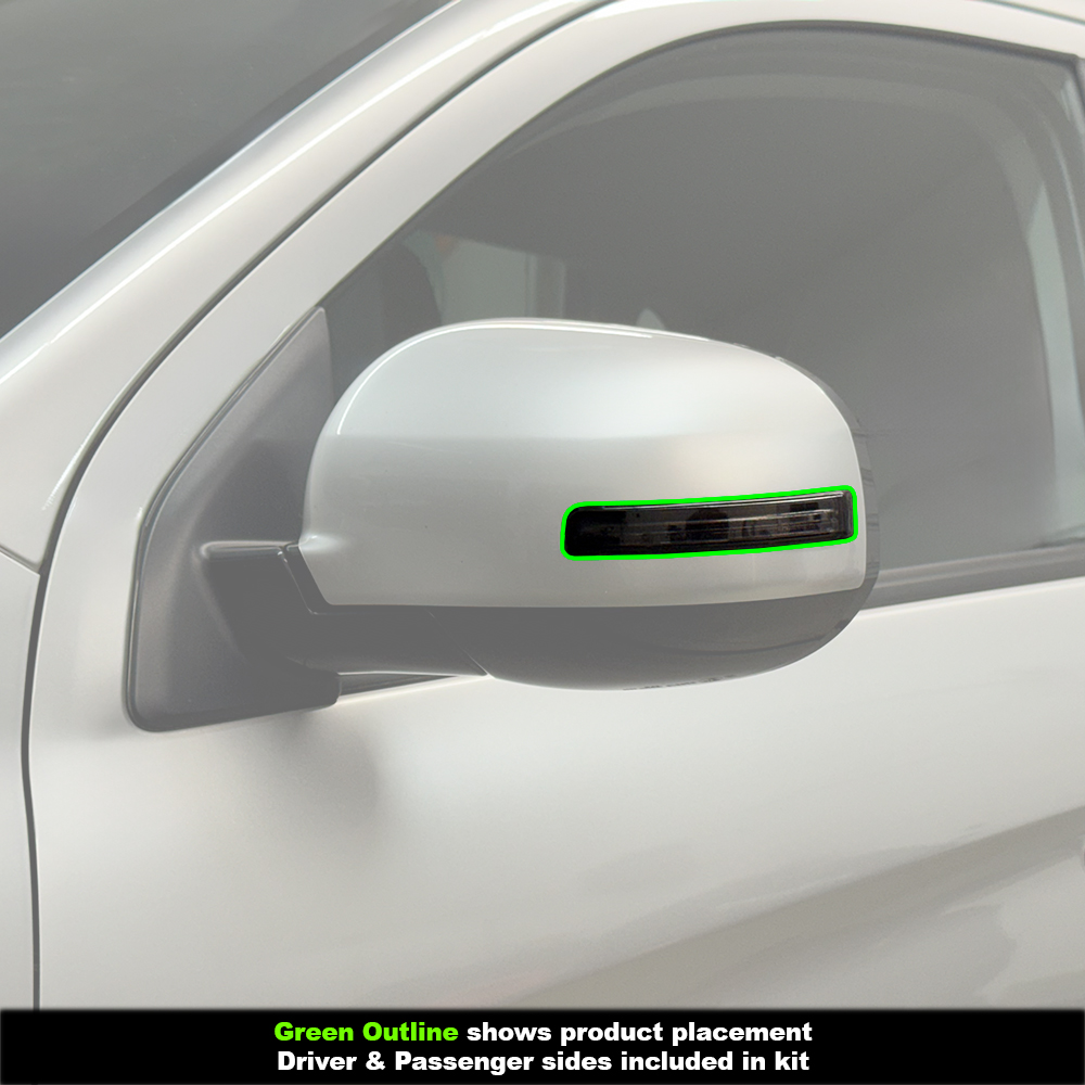 Crux Moto Mirror Turn Signal Tint Vinyl Overlay – Light Smoke 50% | Precision Fit for Mitsubishi Outlander Sport 2020 + - Image 3
