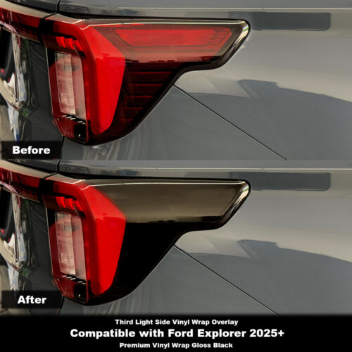 Crux Moto Tail Light Side Pillar Vinyl Wrap Overlay | Precision fit compatible with Ford Explorer 2025 +