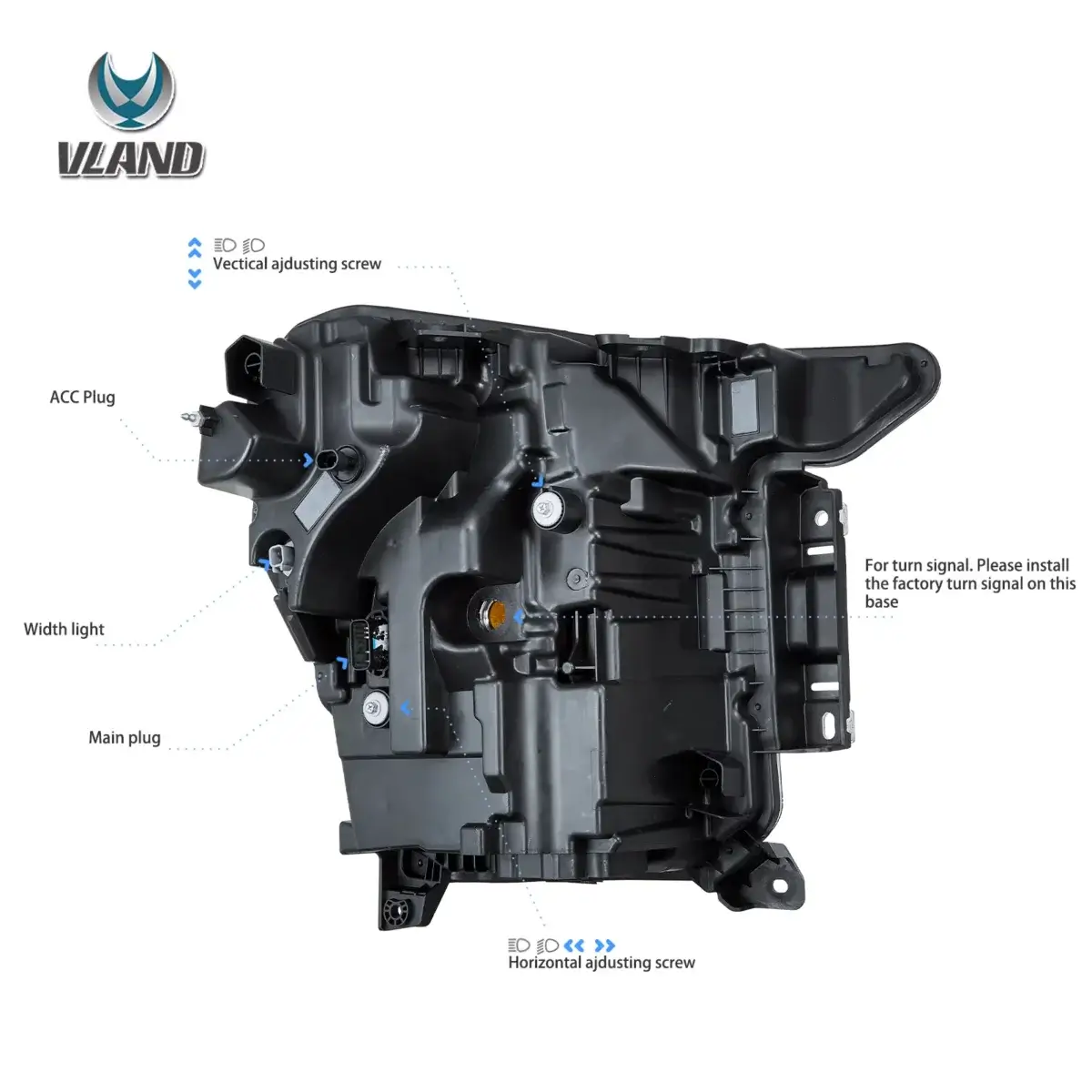 Vland Matrix LED Headlights for Ford F150 2021 - 2023 - Image 3