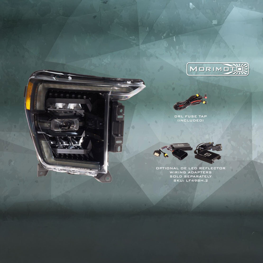 Morimoto XB LED Headlights Amber DRL for Ford F150 2021 - 2023 - Image 6