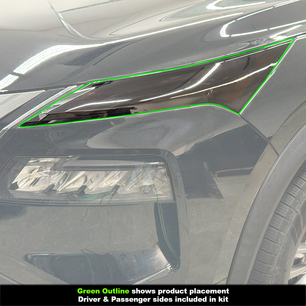 Crux Moto DRL Tint Vinyl Overlay – Dark Smoke 20% | Precision Fit for Nissan Rogue 2021 + - Image 3