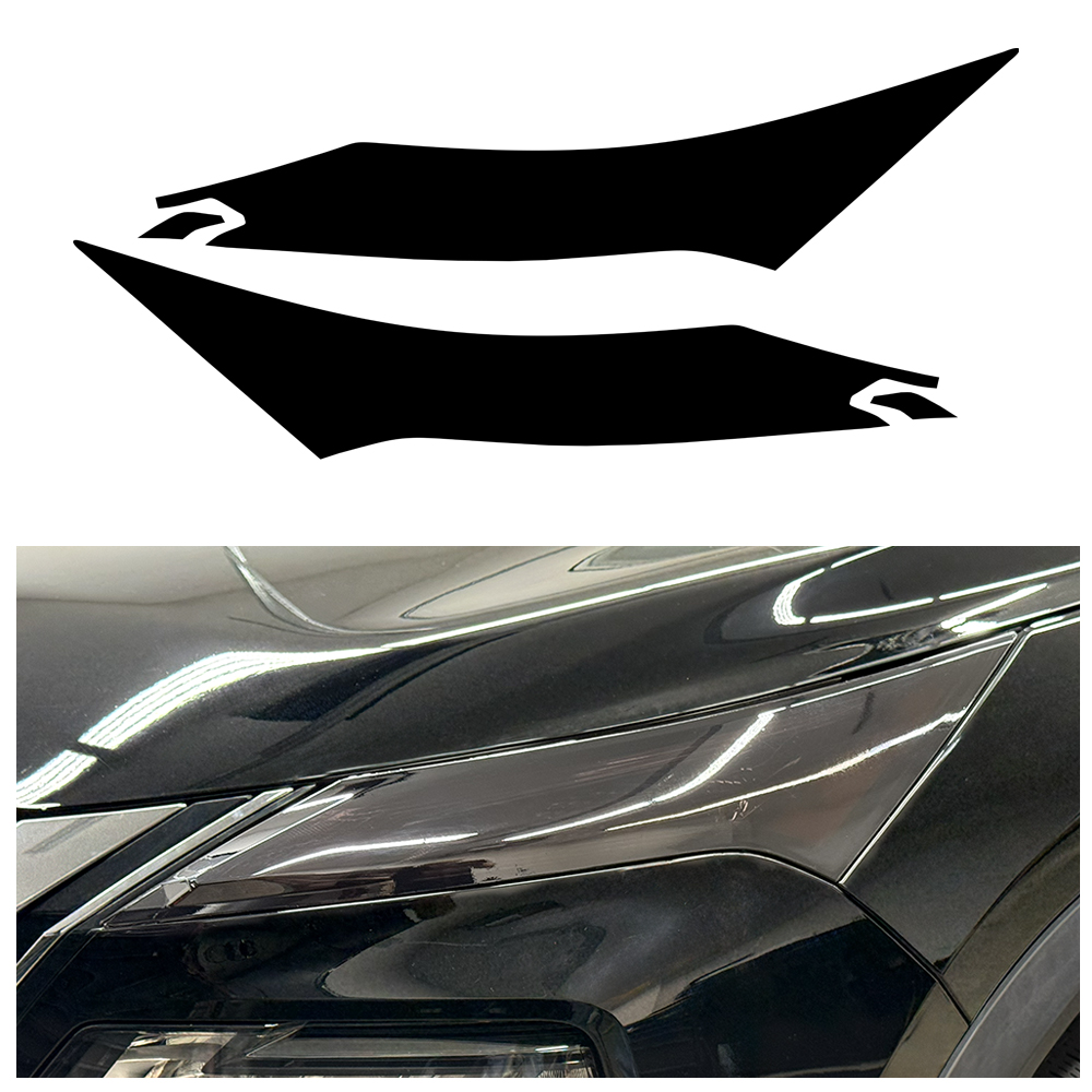 Crux Moto DRL Tint Vinyl Overlay – Dark Smoke 20% | Precision Fit for Nissan Rogue 2021 + - Image 4