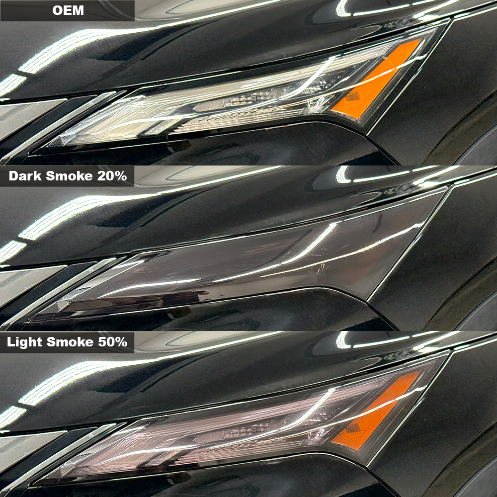 Crux Moto DRL Tint Vinyl Overlay – Dark Smoke 20% | Precision Fit for Nissan Rogue 2021 + - Image 5