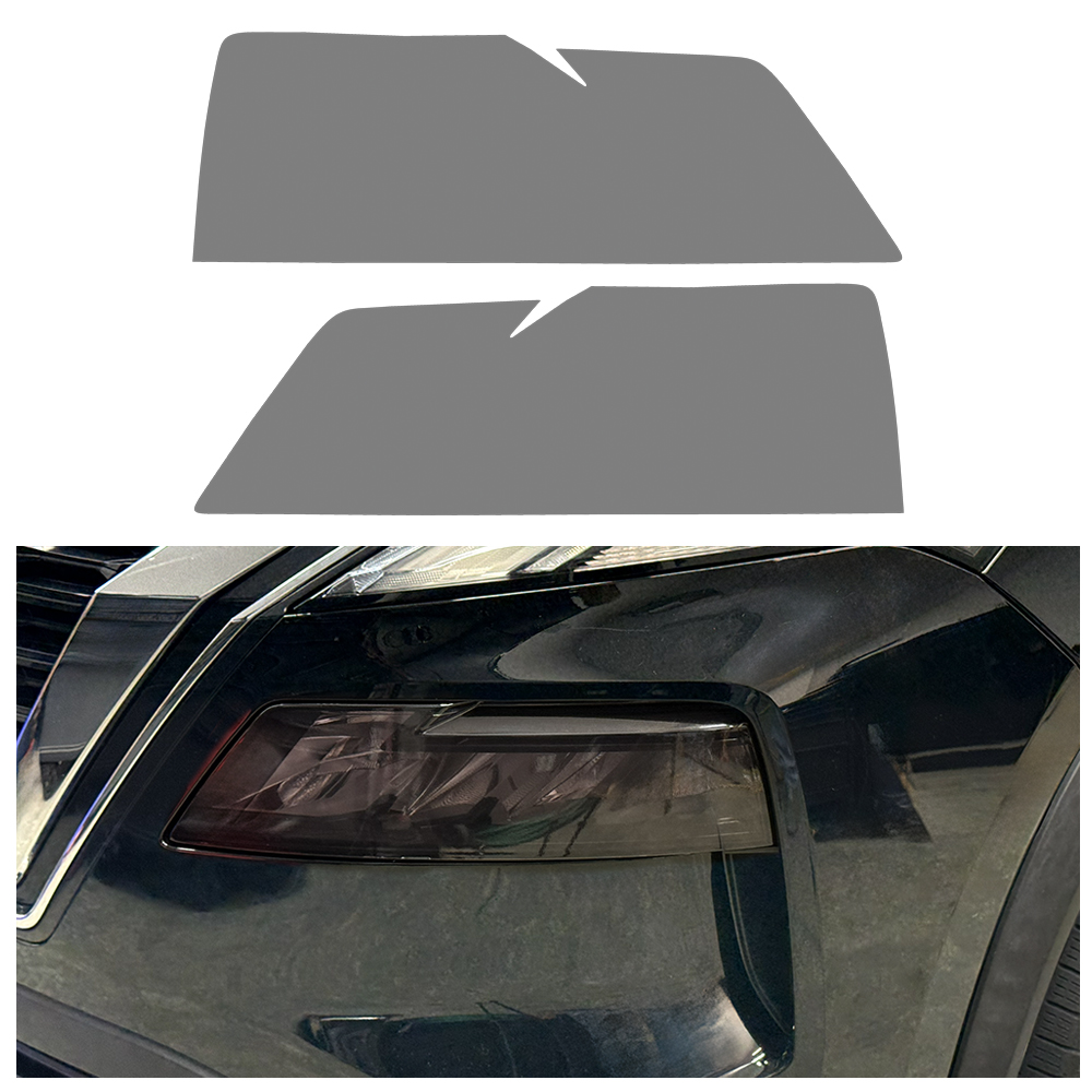 Crux Moto Headlight Tint Vinyl Overlay – Light Smoke 50% | Precision Fit for Nissan Rouge 2021 + - Image 4