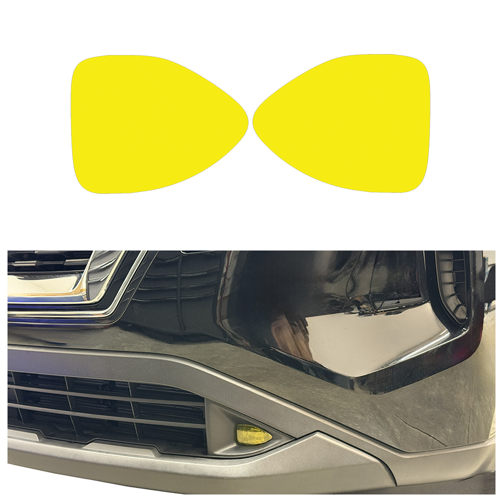 Crux Moto Fog Light Tint Vinyl Overlay – Yellow | Precision Fit for Nissan Rogue 2021 + - Image 4