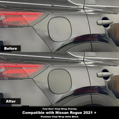 Crux Moto Fuel Door Vinyl Wrap Overlay | Precision fit compatible with Nissan Rogue 2021 +