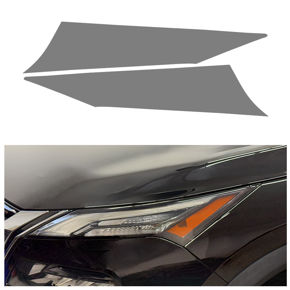 Crux Moto Headlight Side Tint Vinyl Overlay – Light Smoke 50% | Precision Fit for Nissan Rogue 2021 - Image 4