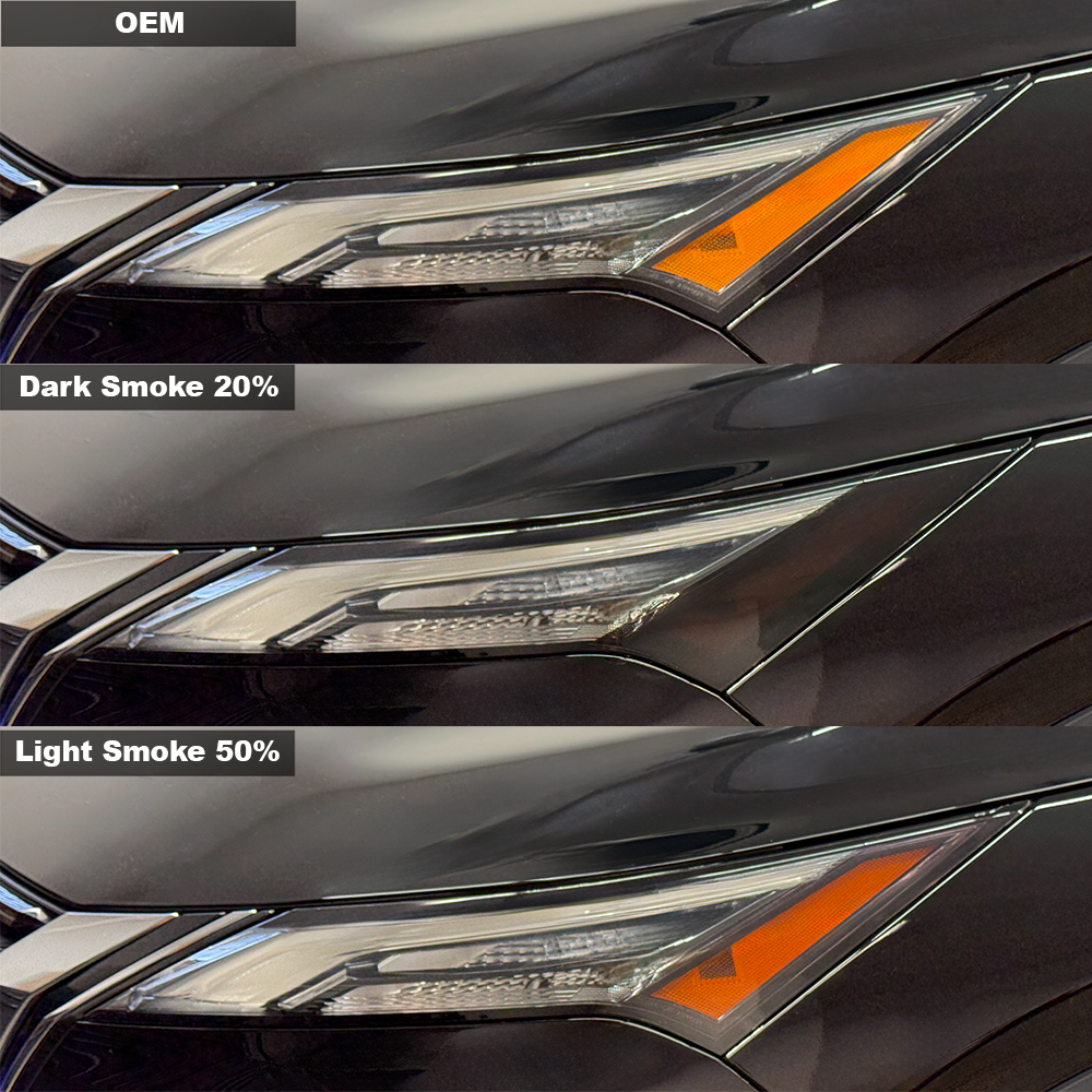 Crux Moto Headlight Side Tint Vinyl Overlay – Light Smoke 50% | Precision Fit for Nissan Rogue 2021 - Image 5