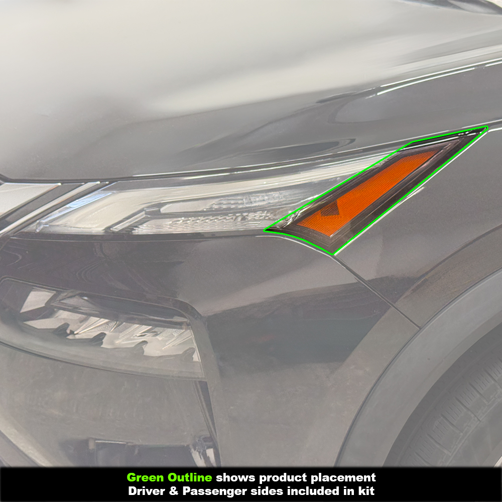 Crux Moto Headlight Side Tint Vinyl Overlay – Light Smoke 50% | Precision Fit for Nissan Rogue 2021 - Image 3