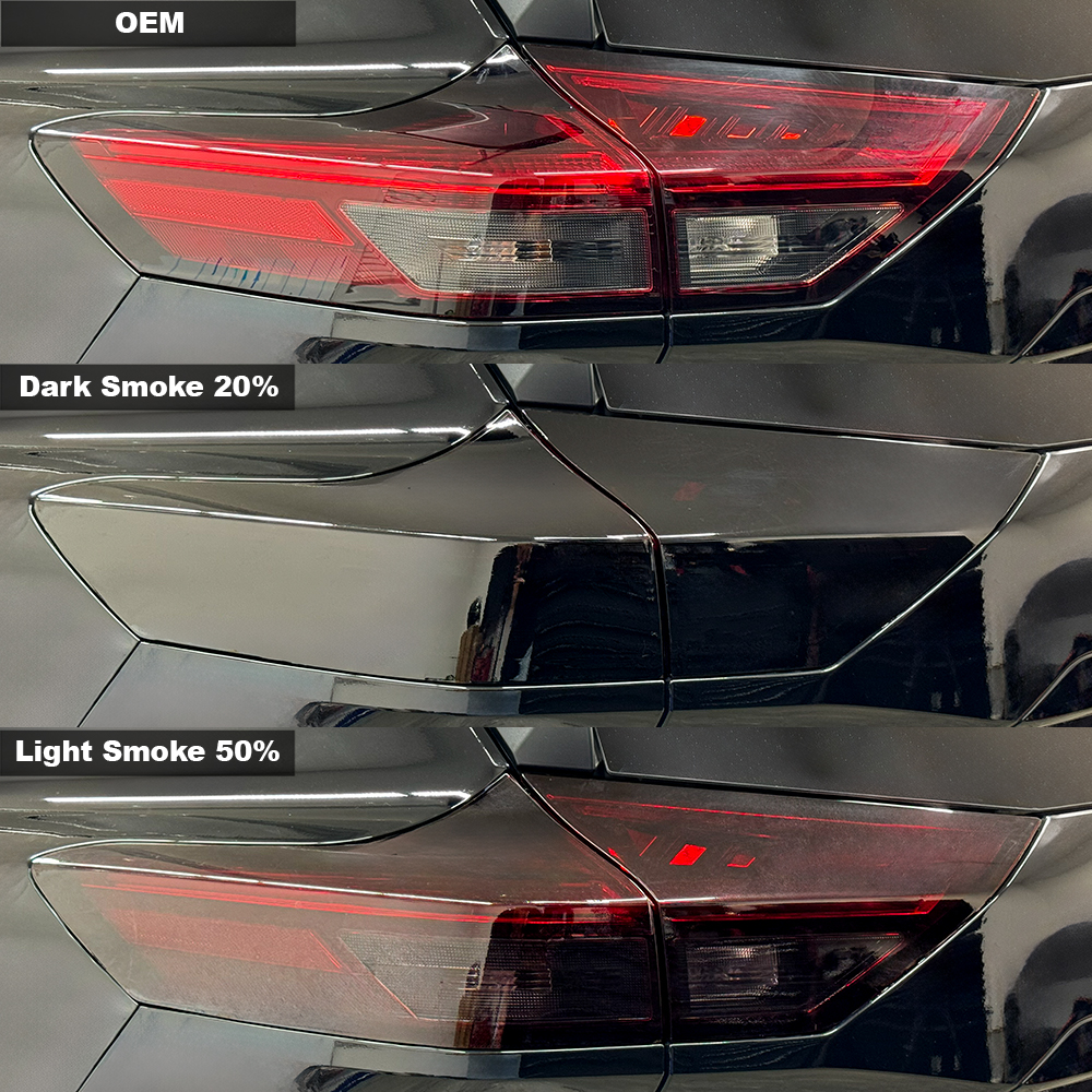 Crux Moto Tail Light Full Tint Vinyl Overlay – Light Smoke 50% | Precision Fit for Nissan Rogue 2021 + - Image 6