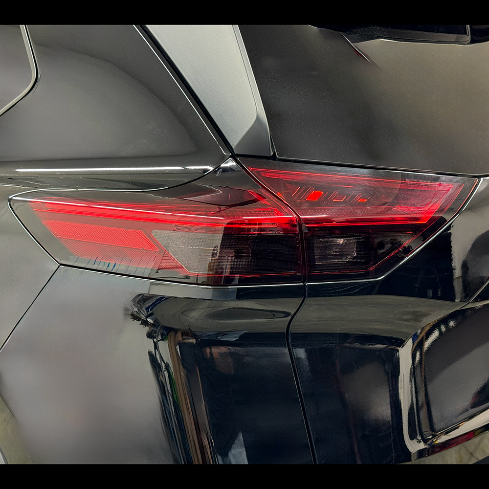 Crux Moto Tail Light Turn & Reverse Tint Vinyl Overlay – Light Smoke 50% | Precision Fit for Nissan Rogue 2021 +