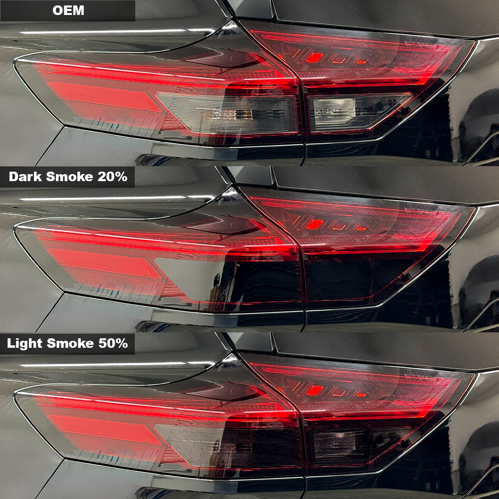 Crux Moto Tail Light Turn & Reverse Tint Vinyl Overlay – Dark Smoke 20% | Precision Fit for Nissan Rogue 2021 + - Image 6