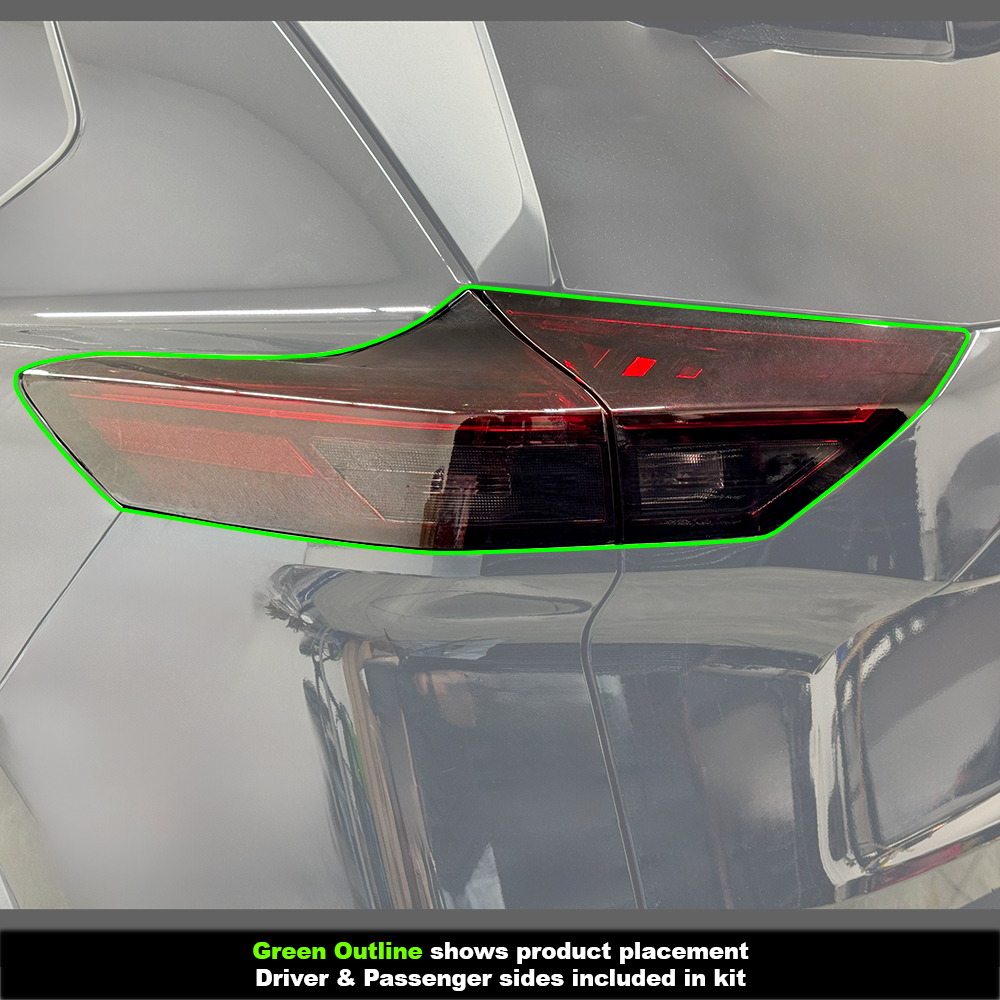 Crux Moto Tail Light Full Tint Vinyl Overlay – Light Smoke 50% | Precision Fit for Nissan Rogue 2021 + - Image 4